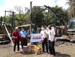 PT Semen Tonasa Bantu Korban Kebakaran di Kampung Macinna