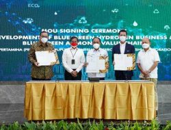 Pertamina, PT Pupuk Indonesia dan Mitsubishi Corporation Sepakat Kembangkan Bisnis Blue/Green  Hydrogen dan Ammonia