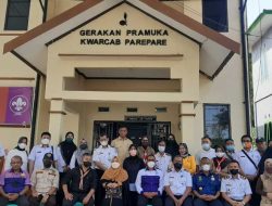 Erna Rasyid Taufan Kunjungi Perdana Kantor Kwarcab Pramuka Kota Parepare