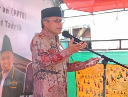 Taufan Pawe Letakan Batu Pertama Pembangunan Pesantren Tahfidzul Quran Yayasan Nahdatul Qurra Wattadrib Parepare