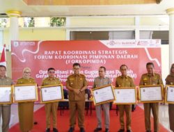Rakor Strategis Pimpinan Daerah, AST Dapat Penghargaan GNRM