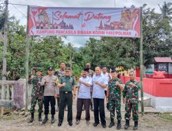 Kodim Polman Canangkan Desa Pasiang sebagai Kampung Pancasila
