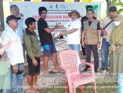 Pemprov Sulbar Salurkan 1,2 Ton Beras ke Korban Banjir di Desa Pammulukang