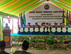 Hadiri Wisuda, Pangerang Rahim: Lulusan UMPAR  Dapat  Sumbangkan Ilmu Pengetahuan di Parepare