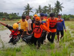 Tim SAR Brimob dan Basarnas Temukan Korban Hanyut di Pinrang