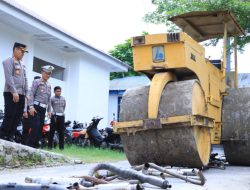 Polres Majene Musnahkan 115 Knalpot Bogar, Hasil Operasi Keselamatan Marano 2023