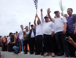 Jalan Sehat Anti Mager Bersama Gubernur dan Bupati Diikuti Ribuan Warga Enrekang
