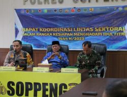 Polres Soppeng Gelar Rakor Lintas Sektoral Operasi Ketupat 2023