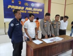Hasil Operasi Antik Marano 2023, Polres Majene Ringkus Tiga Terduga Pelaku Narkotika