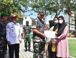 Bansos dan Pasar Murah Warnai Pembukaan TMMD Kodim Polman