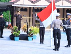 Peringati Harkitnas ke-155, Polres Majene Upacara Bendera