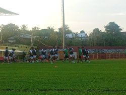 Leg Kedua Playoff LCA, PSM dan Bali United Uji Coba Rumput Stadion GBH Parepare