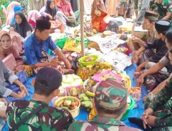 Dibangunkan Jembatan oleh Satgas TMMD, Warga Ongko Gelar Syukuran