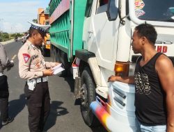 Truck Barang Salah Satu Sasaran Operasi Patuh Marano Polres Majene