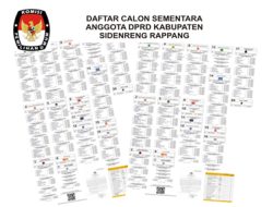KPU Umumkan DCS Anggota DPRD Sidrap Pemilu 2024, Berikut Ini Link Daftarnya