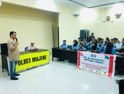 Beri Pemahaman Bahaya Narkoba, Polres Majene Sosialisasi ke Siswa SMP Negeri  3 Majene