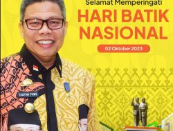 Wali Kota Parepare Ucapkan Selamat Hari Batik Nasional
