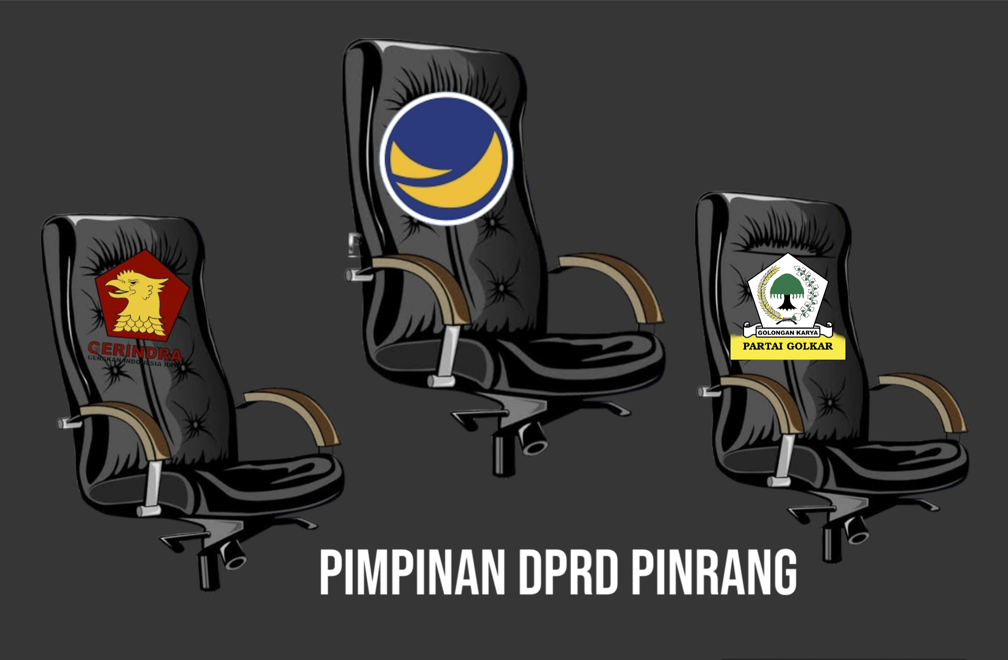 Komposisi Pimpinan DPRD Pinrang Berubah Nasdem Ketua, Golkar dan Gerindra Wakil Ketua
