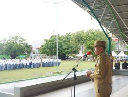 Pj Wali Kota Parepare Jadi Inspektur Upacara Deklarasi Pemilu Damai Putih Abu-abu