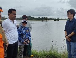 Pj.Bupati Pinrang Kunjungi Lokasi Terdampak Banjir di Tiroang dan Melihat Bendungan Benteng