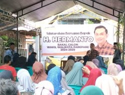 Warga Antusias Hadiri Silaturahmi Perdana, Hermanto Sosialisasi Bacalon Wakil Wali Kota Parepare