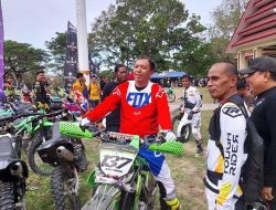 Pj Wali Kota Akbar Ali Bersama Ratusan Rider Trail Jelajahi Wisata Alam Bacukiki