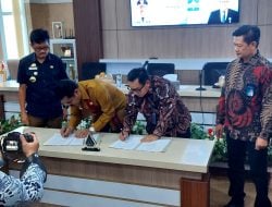 Jamkrindo Teken Nota Kesepahaman Jasa Surety Bond dengan Pemerintah Kabupaten Pinrang