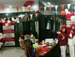 Unik, Kantor Bagian di Setdako Parepare Dihiasi Merah Putih Maknai Hari Kemerdekaan RI ke-79