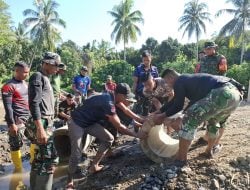 Hari Ke-19, Progres Sasaran Fisik TMMD  ke -121 Kodim 1402/Polman Capai 90 Persen