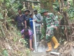 Gunakan Pompa Hidram, Satgas TMMD Kodim 1402/Polman Hadirkan Air Bersih untuk Warga Desa Kelapa Dua