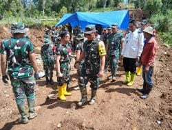 Tim Wasev TMMD ke-121 Kodim 1424/Sinjai Tinjau Lokasi Pembangunan Jembatan