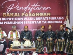 Hari Kedua KPU Pinrang Terima Pendaftaran Paslon Andi Irwan-Sudirman