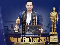 Man of The Year 2024 Kategori Pemimpin Transformasional untuk AHY