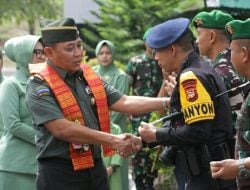 Danyon B Pelopor Satbrimob Polda Sulsel Hadiri Kunker Pangdam XIV/Hasanuddin Perkuat Sinergi TNI-Polri