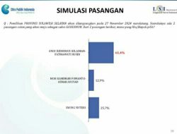 Survei LSI Denny JA : Andi Sudirman-Fatma 61,4%, Danny Pomanto-Azhar 12,9%,