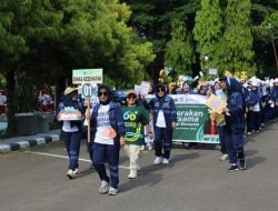 Senam Bersama dan Defile Meriahkan HKN ke 60 di Pinrang, Diikuti Ratusan Peserta