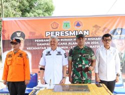 Bupati Pinrang Resmikan Rumah Hunian Tetap untuk Korban Bencana