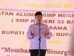 Dihadapan Alumni Ika SMP Madello, Abustan Ajak Investor Berinvestasi di Kawasan Ekonomi Khusus di Area Pelabuhan