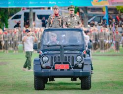 Kasatpol PP Barru Jadi Komandan Apel, Gelar Pasukan Kesiapsiagaan Nasional Satuan Polisi Pamong Praja Tingkat Sulsel