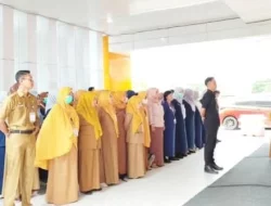 Jajaran RSUD Andi Makkasau Parepare Tetap Apel Pagi Meski Hujan