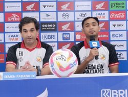 Eduardo Almeida Puji Stadion BJ Habibie, Semen Padang FC Incar Poin Penuh