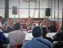 Halal Bihalal Bersama Media, Kapolres Maros Kenalkan PJU Baru