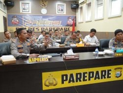Pimpin Anev Gangguan Kamtibmas, Kapolres Parepare Tegaskan Penindakan Premanisme dan Pemberatasan Penyakit Masyarakat