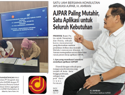Satu Jam Bersama Konsultan Aplikasi AJPAR, H. Amran, AJPAR Paling Mutahir, Satu Aplikasi untuk Seluruh Kebutuhan