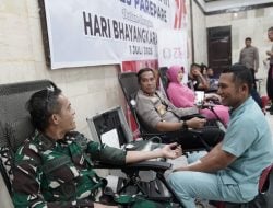 Polres Pareare Gelar Aksi Kemanusiaan, Bakti Kesehatan Sambut Hari Bhayangkara ke-79