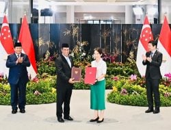 Mentan Amran Tandatangani MoU Kerjasama Keamanan Pangan dan Teknologi Pertanian dengan Singapura