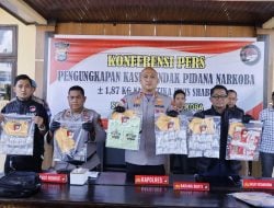 Polres Pinrang Ungkap Peredaran Sabu Jaringan Internasional 1,87 Kg Disita