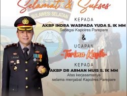 Owner Hotel Pare Beach Ucapkan Selamat Kepada AKBP Indra Waspada Yuda Jabat Kapolres Parepare