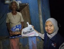 Milad ke-23 LAZISMU Pinrang Salurkan Paket Sembako ke Warga Kurang Mampu